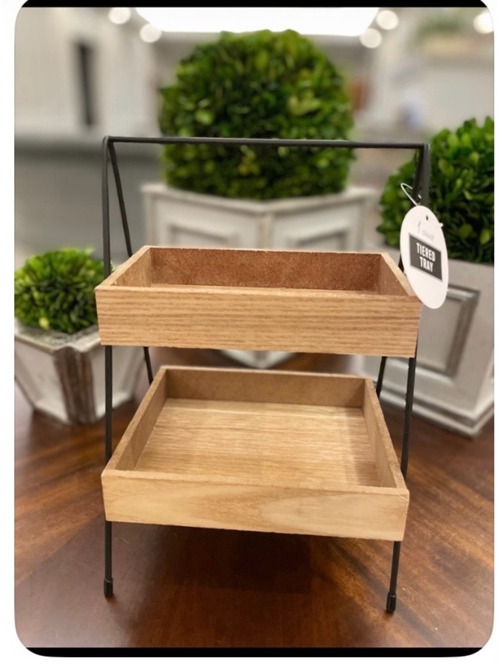 Target Mini Coffee Pods 2 Tiered Tray Cart 10"x 6 1/2"x5" Kitchen Decor NEW